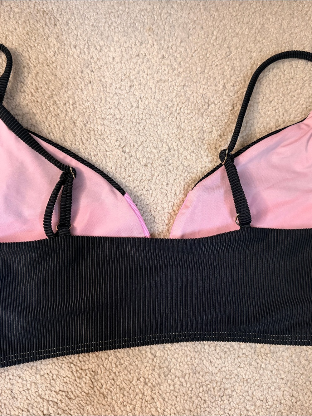 Beach Riot Riza Colorblock Ribbed Bikini Top - Picture 3 of 4